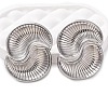 304 Stainless Steel Vortex Spiral Stud Earrings EJEW-C148-01P-2