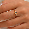 925 Sterling Silver Micro Pave Cubic Zirconia Finger Rings for Women PV7544-3-4