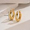 Elegant Stainless Steel Hoop Earrings TG2342-1-2