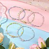 Glass Stretch Bracletes BJEW-JB11480-1