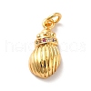 Rack Plating Brass Micro Pave Cubic Zirconia Pendants KK-I688-12G-2