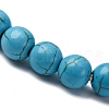 Synthetic Turquoise Beaded Stretch Bracelets BJEW-F203-02-2