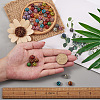 120Pcs 15 colors Painted Natural Wood Beads WOOD-TA0001-66-8