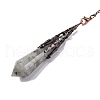 Natural & Synthetic Gemstone Pointed Dowsing Pendulum Big Pendants G-H285-06R-A-3