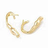 Brass Stud Earrings KK-K271-08G-2