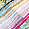 BENECREAT 24Yards 12 Colors Flat Chinlon Elastic Ribbon EC-BC0001-38-5