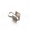 Tarnish Resistant 304 Stainless Steel Folding Crimp Ends X-STAS-E103-09A-1