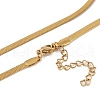 Ion Plating(IP) 201 Stainless Steel Chain Necklaces NJEW-P309-30G-2