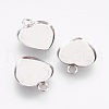Tarnish Resistant 304 Stainless Steel Pendant Cabochon Settings STAS-I097-055-04P-1