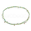 Bohemian Alloy Sea Animal Charm Glass Seed Beaded 3 Layered Waist Belly Stretch Chains for Women FS-WG5D6A5-05-1