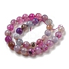Faceted Natural Dragon Veins Agate Beads Strands X-G-F447-12mm-L03-3