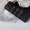 Beebeecraft 3Pcs Sterling Silver Chain Extender STER-BBC0006-76S-4