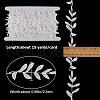 Gorgecraft 15 Yards Lace Embroidery Polyester Ribbons SRIB-GF0001-05-2