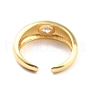 Clear Cubic Zirconia Solitaire Ring RJEW-C018-18G-3