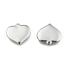 Tarnish Resistant 304 Stainless Steel Stamping Blank Tag Heart Pendants STAS-R063-02-1