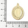 Brass Micro Pave Cubic Zirconia Pendants KK-Q068-31A-G-3