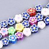 Handmade Polymer Clay Beads Strands CLAY-S092-25-1