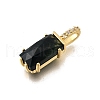 Natural Indian Agate Faceted Rectangle Pendants KK-F899-03A-G-2