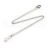Non-Tarnish 201 Stainless Steel Kitten Pendant Necklaces NJEW-T009-JN125-40-1-2