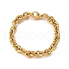 304 Stainless Steel Cable Chain Bracelets for Women BJEW-Q050-01B-G-1