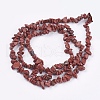 Natural Red Jasper Bead Strands X-G-R192-20-2