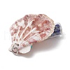 7Pcs 7 Styles Natural Scallop Shell & Dyed Synthetic Turquoise Starfish Pendants PALLOY-JF03564-01-5