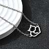 201 Stainless Steel Fox Link Bracelets BJEW-B128-05P-2