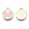 Alloy Enamel Pendants PALLOY-S133-008C-2