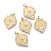 Ion Plating(IP) 304 Stainless Steel Pendants STAS-F256-010G-1