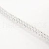 2 Row Silver Aluminum Studded Faux Suede Cord LW-D005-03P-2