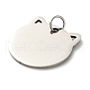 201 Stainless Steel Stamping Blank Tag Pendants STAS-H438-03P-1-2