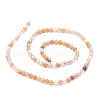 Natural Multi-Moonstone Beads Strands G-E569-A02-2