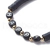 Handmade Polymer Clay Heishi Stretch Bracelets Set BJEW-JB08755-3