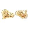 Brass Micro Pave Cubic Zirconia Pendants KK-C028-44G-2