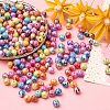 AB Color Wave Printed Acrylic Beads SACR-YW0001-48-6