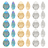 DICOSMETIC 30Pcs 3 Colors 304 Stainless Steel Pendant STAS-DC0012-42-1