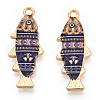 Alloy Enamel Pendants FIND-C037-16G-04-1-2