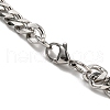 201 Stainless Steel Curb Chain Necklaces for Men NJEW-Q336-08F-P-5