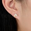 Vintage Crown Cubic Zirconia Stud Earrings YB5527-1-4