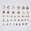 SUNNYCLUE Tibetan Style Alloy Yoga Theme Pendants TIBE-SC0002-01-2
