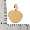 Ion Plating(IP) 304 Stainless Steel Pendants STAS-D024-03G-3