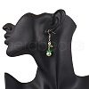 304 Stainless Steel Tomato Dangle Earrings EJEW-MZ00464-02-3