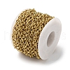 304 Stainless Steel Textured Rhombus with Rolo Chains CHS-R020-07G-03-3