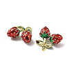Brass Enamel Pendants KK-R229-07G-06-2