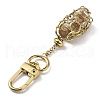 Chakra Natural Gemstone Chips inside Glass Wishing Bottle Pendant Decoration HJEW-JM03138-01-5