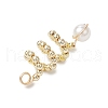 2Pcs 2 Colors ABS Plastic Imitation Pearl Pendants PALLOY-JF03631-5