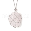 304 Stainless Steel Macrame Pouch Empty Stone Holder Necklace Making NJEW-JN05238-03-4