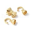 Brass Fold Over Clasps KK-M320-02G-2