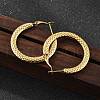 201 Stainless Steel Hoop Earrings EJEW-P304-10G-2