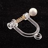 304 Stainless Steel Clip-on Earring Findings STAS-B014-06G-3